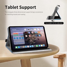 AsWant Case for Honor Pad 10 (12.1 Inches, 2025 Model) Tablet - Ultra Thin Business Tricolour Tablet with Wallet and Stand Function Protective Case Compatible with Honor Pad 10 Case (Blue)