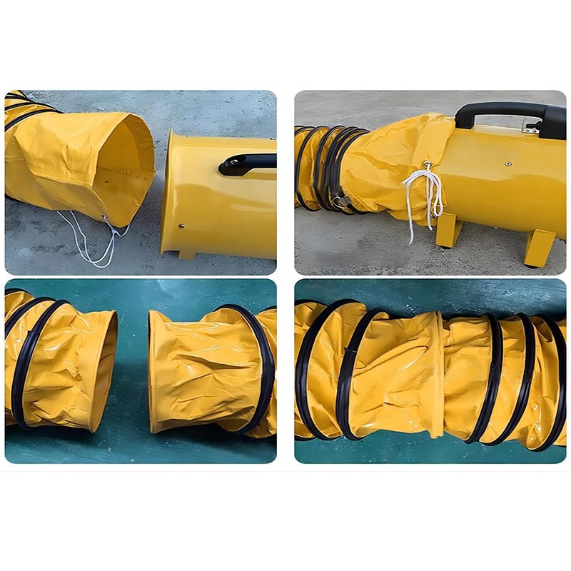 10 Inch Flexible Duct with Adjustable Rope 16FT PVC Flexible
