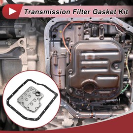HEROFFIX 1Set Transmission Filter Gasket Kit for Lexus ES300 2002-2003 Engine Automatic Transmission Filter Kit Gasket No.3533033040 Silver Tone Metal