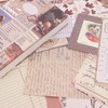 Scrapbooking Supplies Kit, Aesthetic Scrapbook Kit with A6 Grid Notebook,