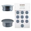 Cover plugs, blanking plugs, plastic cap., anthracite, plug for fixing