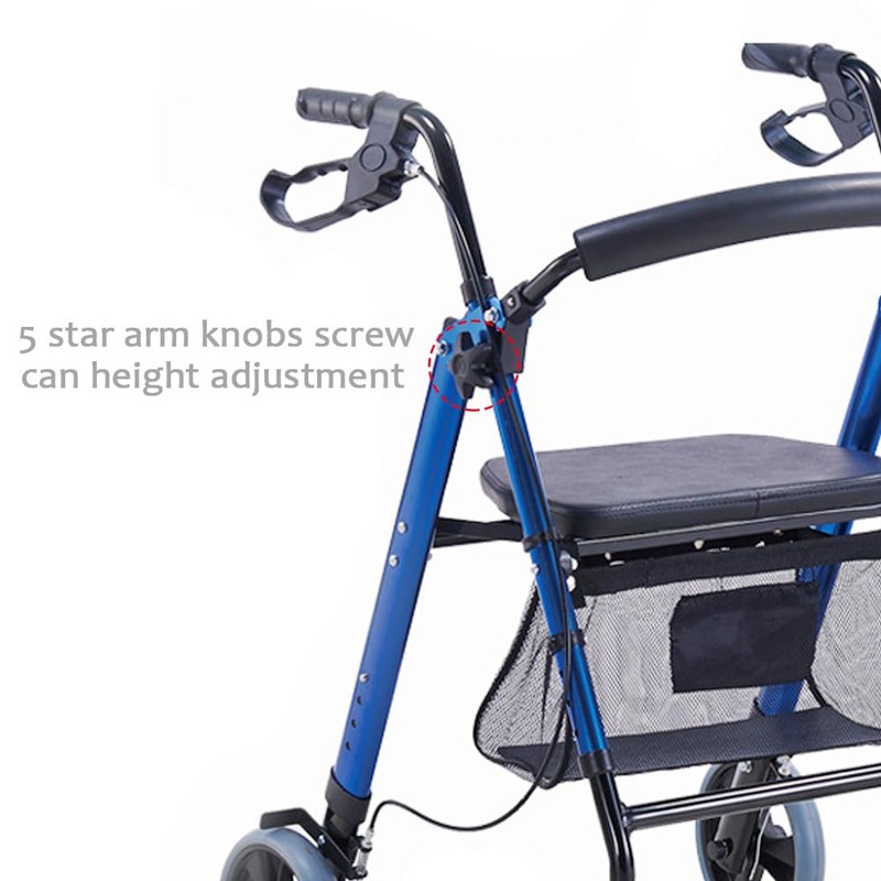 Arm Adjustment Knobs for Rollators Walker Replacement Parts, Set of