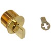 Ilco 7161TK2-03 Polished Brass 1" Mortise Turn Knob Cylinder
