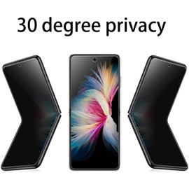 FYDIKHN Anti-Spy Anti-Glare Inner Screen Protector For Moto Razr 2025/Moto Razr 2024 Privacy Matte Outer Screen Protector Soft Film Anti-Peeping