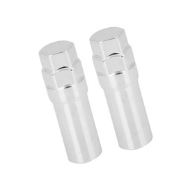 HEROFFIX 2 Pcs Chrome 7 Spline Wheel Lug Nut Drive Tuner Key Tool Lock 16mm Replace Parts