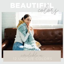 Lion Brand Yarn Go for Fleece Sherpa Jumbo Yarn for Knitting, Crocheting, and Crafting, 1 Pack, Honey