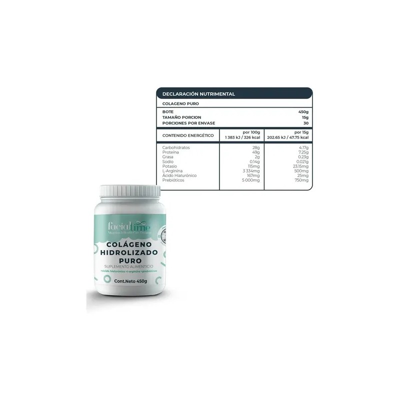 Kit 4 Colágeno Hidrolizado Puro + Ácido Hialurónico 450 Gr