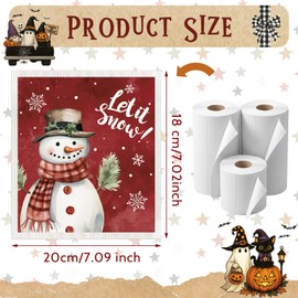 12 Pcs Halloween Thanksgiving Christmas Swedish Dish Towels