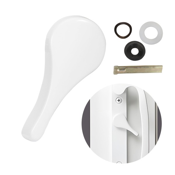 Tobkuxk Metal Sliding Door Latch Lever, Replacement Parts for Jeld