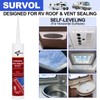 Survol RV Roof Sealant, Self-Leveling Lap Sealant White, 1-Pack, Window,