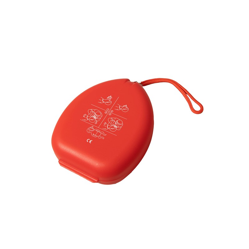 Primacare Medical Supplies RS-6845 Red CPR Mask Hard Plastic Carrying