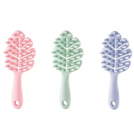 頭皮用コーム3本セット 頭皮クレンジング 頭皮ケア ウェット＆ドライシャンプー 女性用 男性用 頭皮 毛穴マッサージ 柔らかい素材