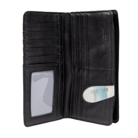 Shag Wear Women's Premium Vegan Clutch Cardholder Zipper Wallet Purse with Pretty Surfin USA