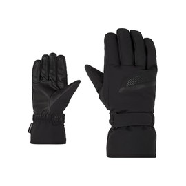 Ziener Gordanus Men's Ski Gloves, Winter Sports, Waterproof, PFC Free, Black/Graphite, 8.5