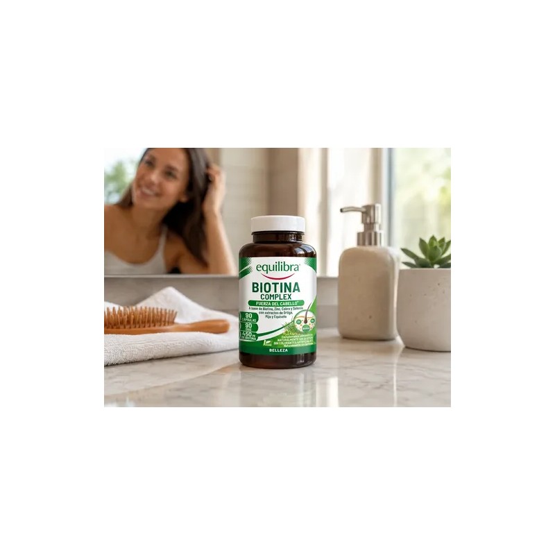 Biotina Complex Equilibra 90 Cáps Fuerza Cabello Anticaída
