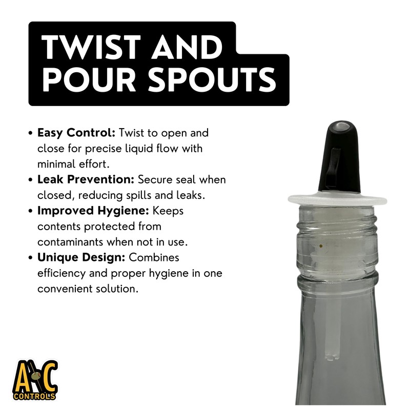 Generic Twist & Pour Spout (6), White
