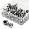 (30 pcs) M6 x 20mm Flat Round Hexagon Socket Head