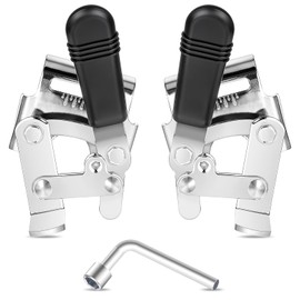 Heavy Duty Wheelchair Brakes Wheel Locks, Drive Wheelchair Parts, Transport Chair Brake, Universal Brake Replacement Parts for 7/8" Tubing, Side Mount Bolt on Style(1 Pair)