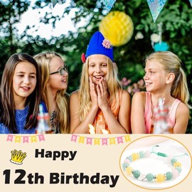 OAVOOK Birthday Gifts for 12 Year Old Girls 12th Beaded Bracelet Teen Girls Gifts for Daughter/Granddaughter/Niece/Friends