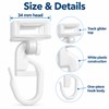 Curtain Track Gliders for Curtain Rails – 20PCS Plastic Hooks