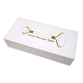 Jade Face Massage Roller Facial Massager Beauty Tool Body Eye Neck Gua Sha Board - Facial Beauty Massager for Skin Tightening, Rejuvenation, and Relaxation