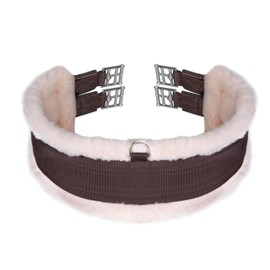 Shires – Cincha con forro polar, Marrón