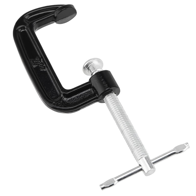 MUKCHAP 15PCS 2 Inch G Clamp, Black Metal C Clamps,