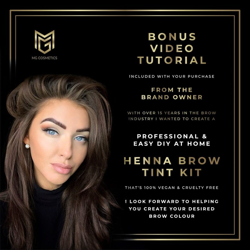 Eyebrow Henna Tint Kit Dyes Brow Hair | BONUS VIDEO