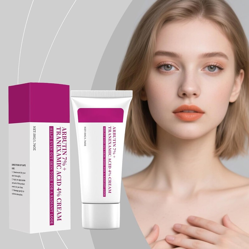 Crema para Manchas 2 Piezas, Arbutina 7% + Ácido Tranexámico