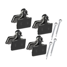 Hihaha 4 Pair Semi Metal Disc Bike Brake Pads with Split Pin for Shimano Durable Material