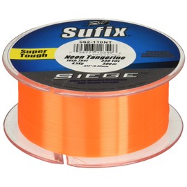 Sufix Siege 330-Yards Spool Size Fishing Line (Tangerine, 12-Pound)