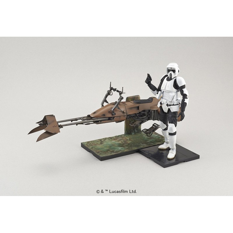 Star Wars 1/12 scout trooper and speeder bike