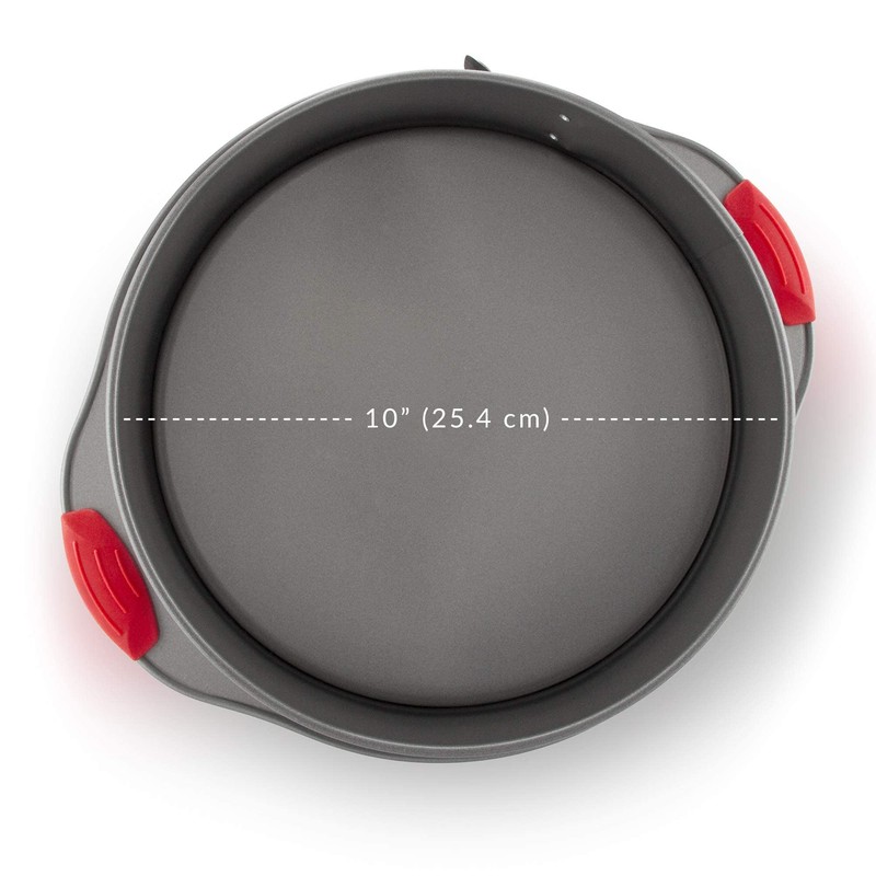 Boxiki Kitchen 10 Zoll Antihaft-Springform, Professionelle Springform und Käsekuchen-Backform, Auslaufsichere