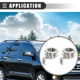 Motoforti Car Bumper PDC Sensor Bracket, Parking Sensor Retainer Holder, for Toyota Sequoia 2008-2014, Plastic, 89348-33060, Silver Tone, 2pcs