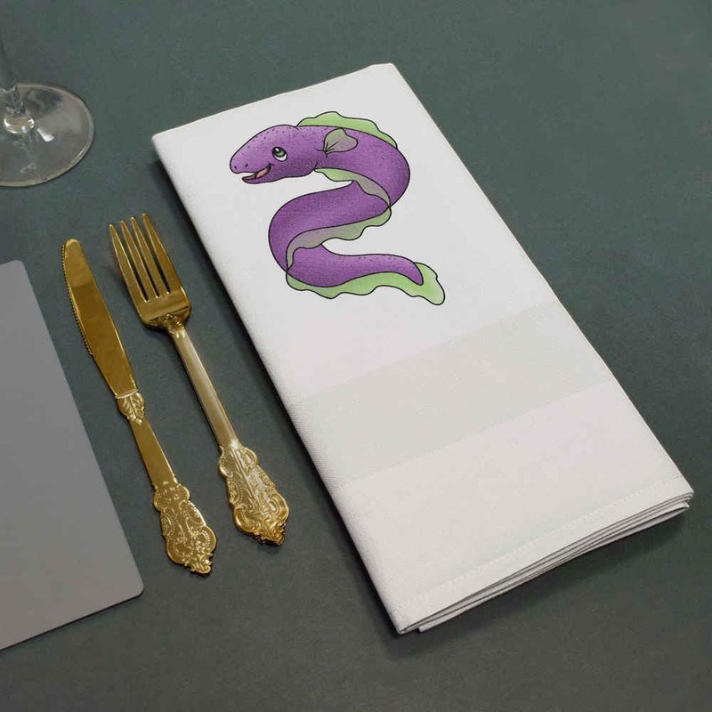 'Cute Moray Eel' Cotton Napkin/Dinner Cloth (NK00041603)