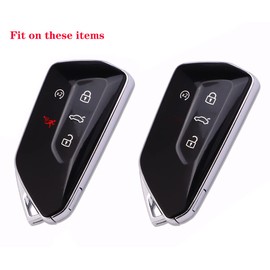 Horande Remote Keyless Entry TPU Key Fob Case Cover fit for 2020 2021 Volkswagen VW MK8 Golf GTI Skoda Octavia (Purple)