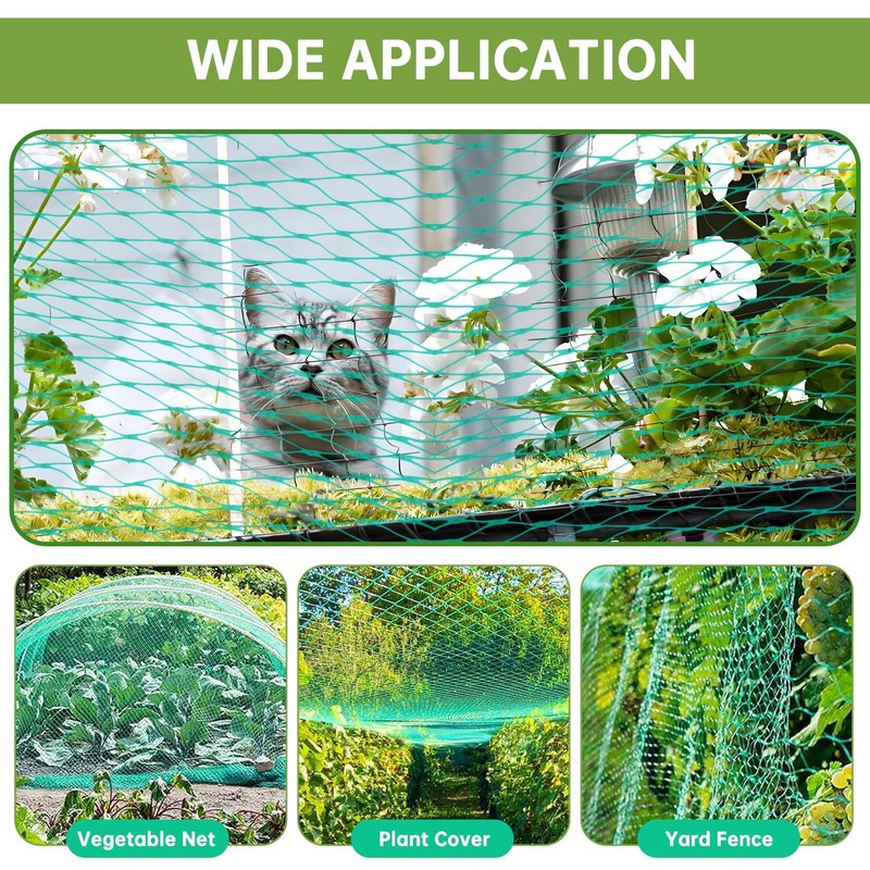 Bird Protection Net (Green, 4 x 12 m)