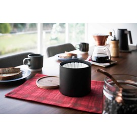 Kalita Wave Filter Case with Wooden Lid Keeps Dust and Odors Out of Filter Black BK Dust Guard RIN 155 Losi 185 Losi #44325 Stylish Camping Outdoor Coffee Shop Antique Wedding Celebration Present