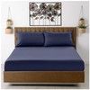 Fitted Sheet Single Bed (91 x 193cm) - Navy Bedding