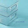 primebox Clear Plastic Organizing Container with Integraged Handles for Home