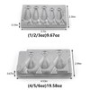 Dr.Fish Bank Sinker Mold with 5 Cavities for 1/2/3oz, 3