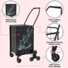 Folding Stair Climber Cart with Waterproof Bag, Lightweight Grocery Carts