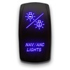 NAV ANC Lights - Blue - Laser Etched Toggle Switch