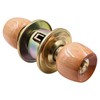 ZONADAH Entrance Beech Wood Ball Knob Set, 60mm Latch, Door