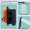 RTTWYYUU Matte Black Shower Head and Handle Set 10 Inch,