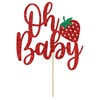 Fresa Oh - Decoración para tartas de bebé, fresa para