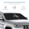 Generic Car Windshield Sunshade, Foldable Sun Visor, Religious Christian Faith