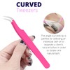 SIVOTE Lash Tweezers, Pack of 3 Stainless Steel Tweezers for