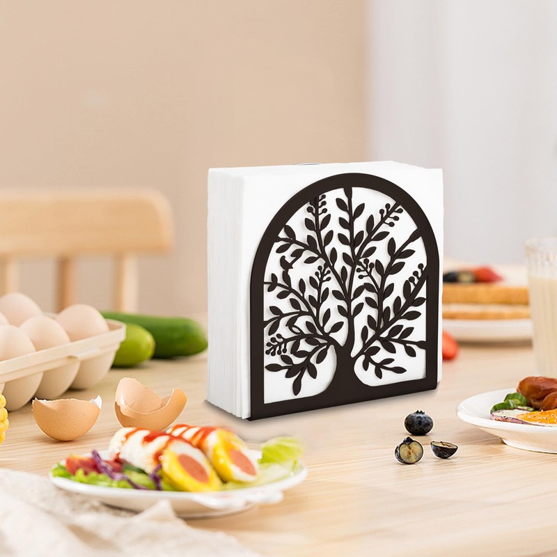 Fobule Napkin Holder for Tables, Tree of Life Design Modern