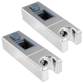 2PCS Shower Head Slider Holder for Rectangular Slider Bar Adjustable Shower Head Replacement Shower Button Holder, Wall Bracket, Shower Hose Holder for Bathroom Shower Parts Replacement